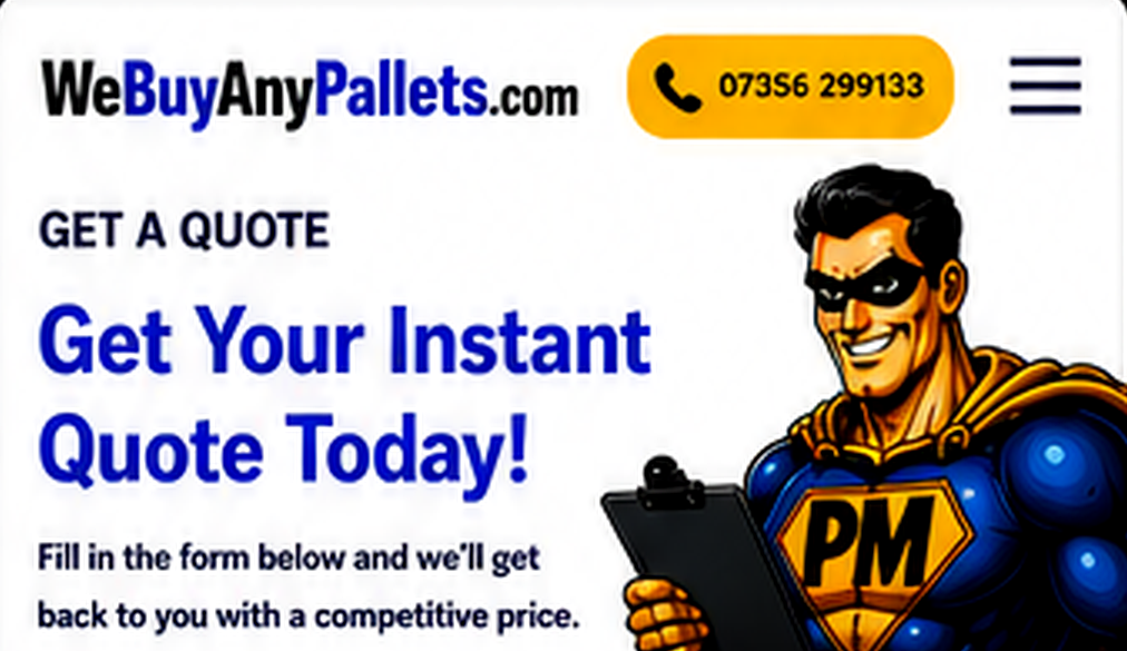 Get your instant pallet quote today from WeBuyAnyPallets.com.