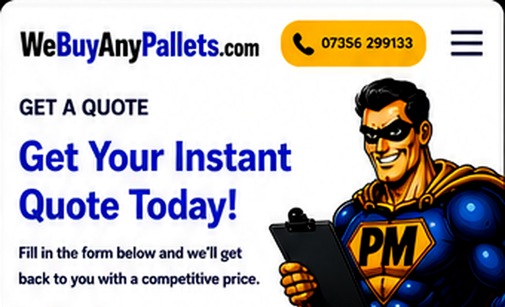 Get your instant pallet quote today from WeBuyAnyPallets.com.